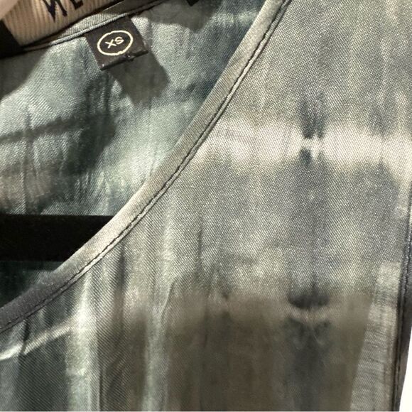 Revolve Anthropologie Neuw Shibori Gray Tie Dye Back Cutout Maxi Dress - Picture 8 of 8
